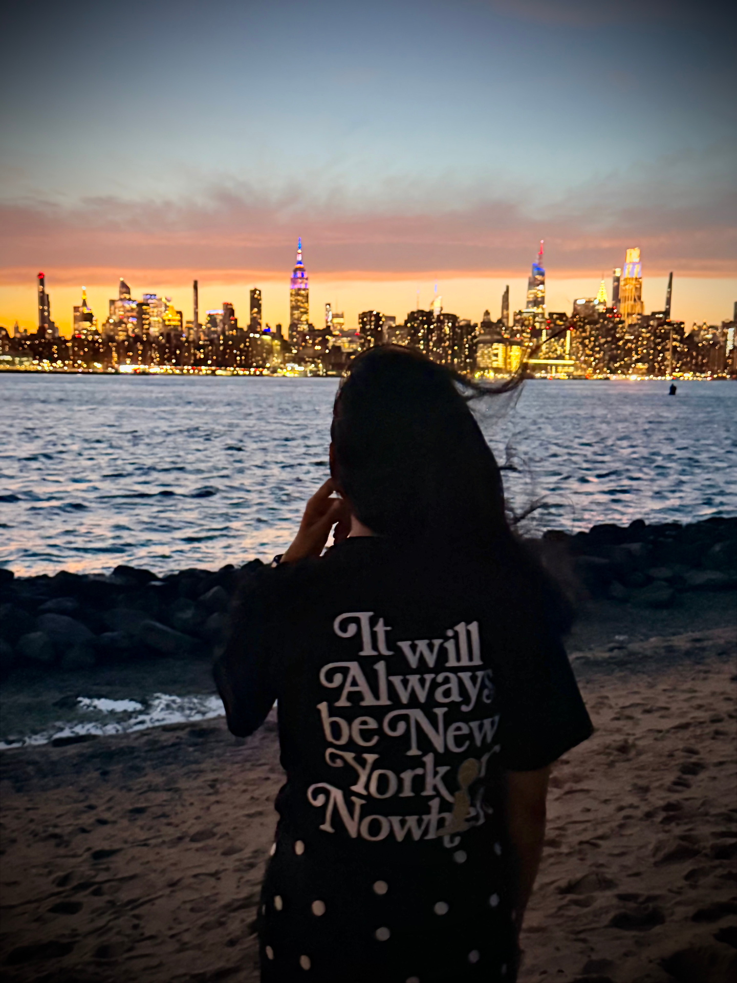 Shubhangi at the NYC waterfront